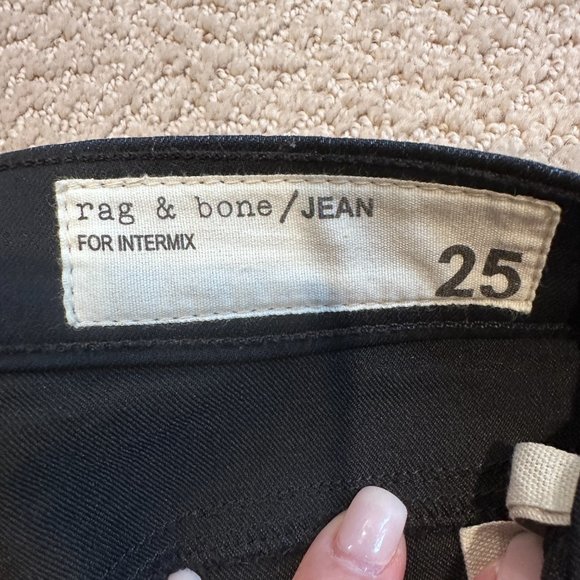 rag & bone Jeans Skinny Low Rise Ankle Boho Edgy Midnight Size 25 #W1527I382M - Picture 2 of 15